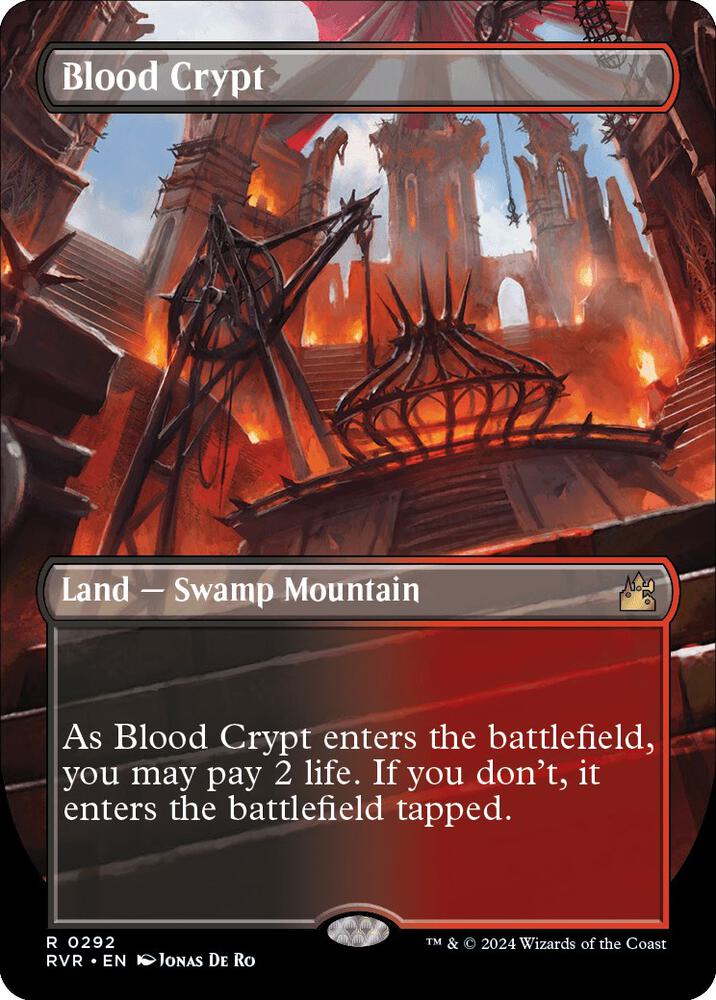 Blood Crypt (Borderless) - Ravnica Remastered - Magic: The