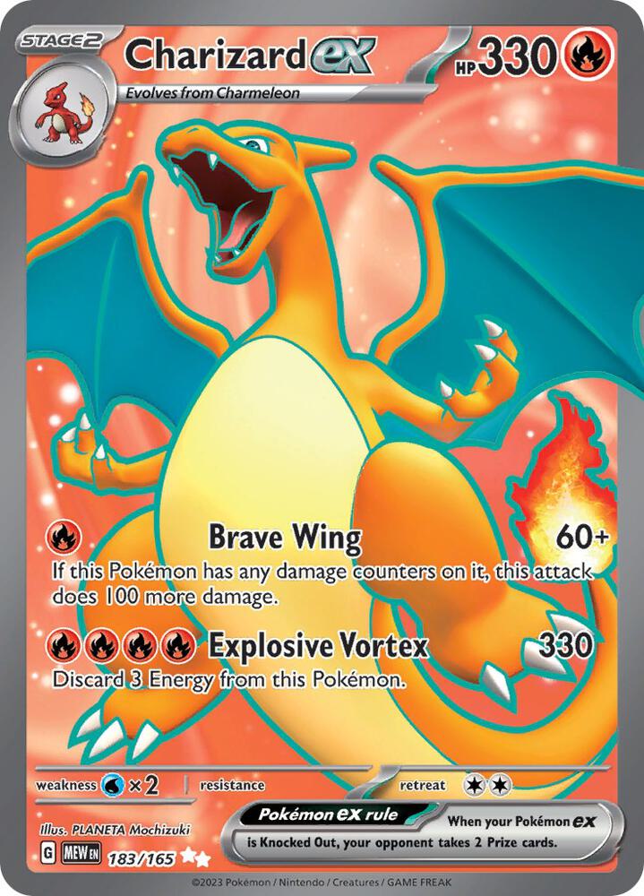Charizard ex - 183/165 - SV: Scarlet & Violet 151 - Pokemon