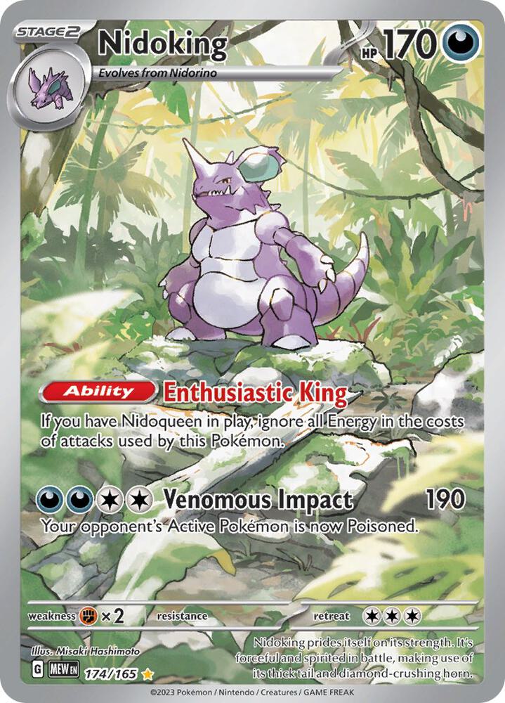 Nidoking - 174/165 - SV: Scarlet & Violet 151 - Pokemon