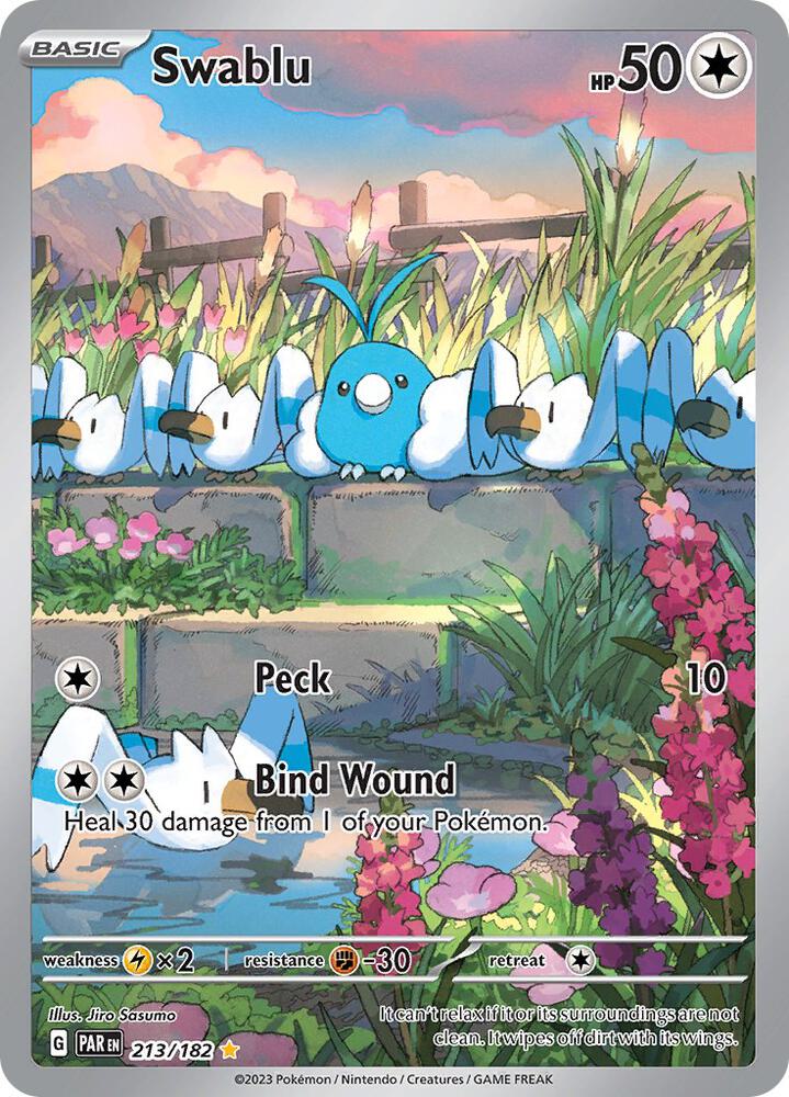 Swablu - 213/182 - SV04: Paradox Rift - Pokemon - TCGplayer.com