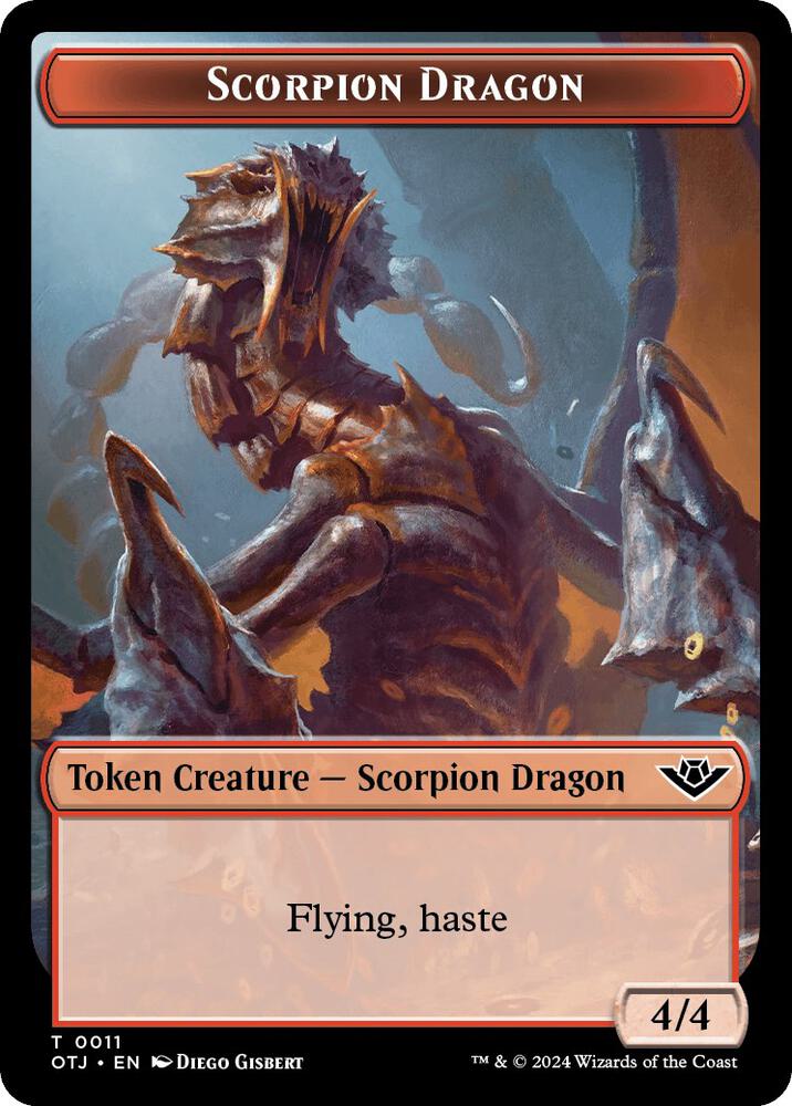 Scorpion Dragon Token - Outlaws of Thunder Junction - Magic: The
