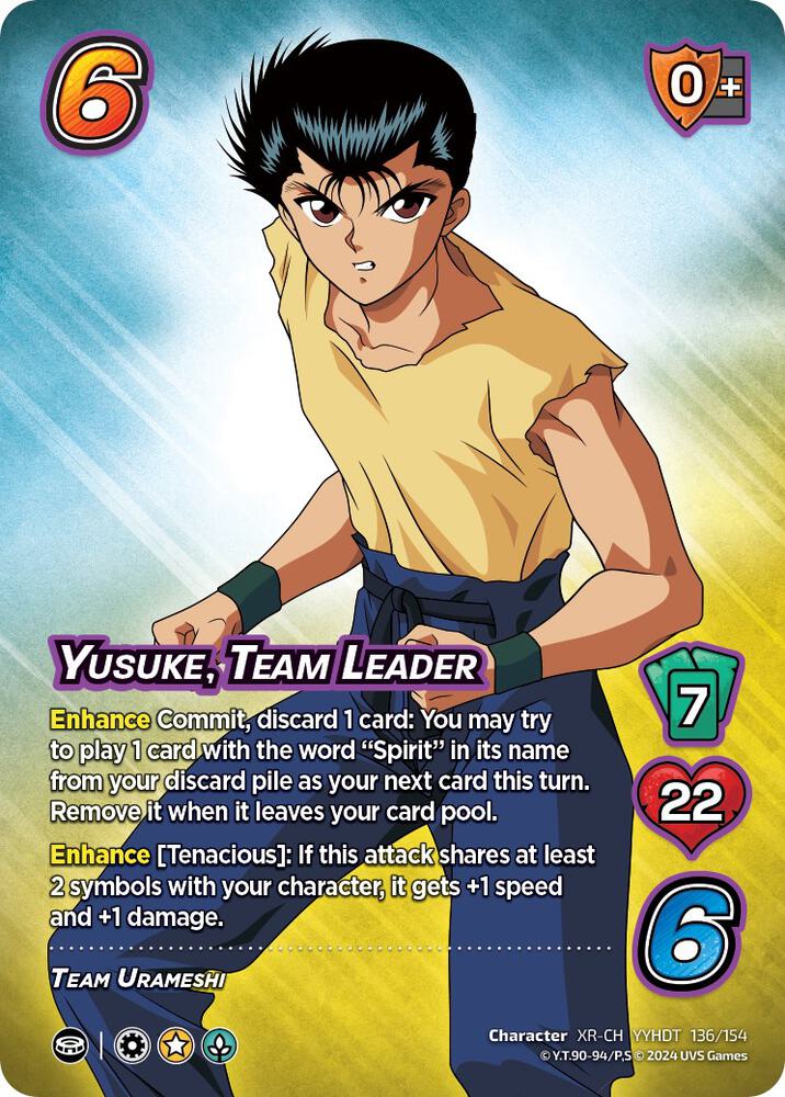 Yusuke, Team Leader (XR) - Yu Yu Hakusho: Dark Tournament