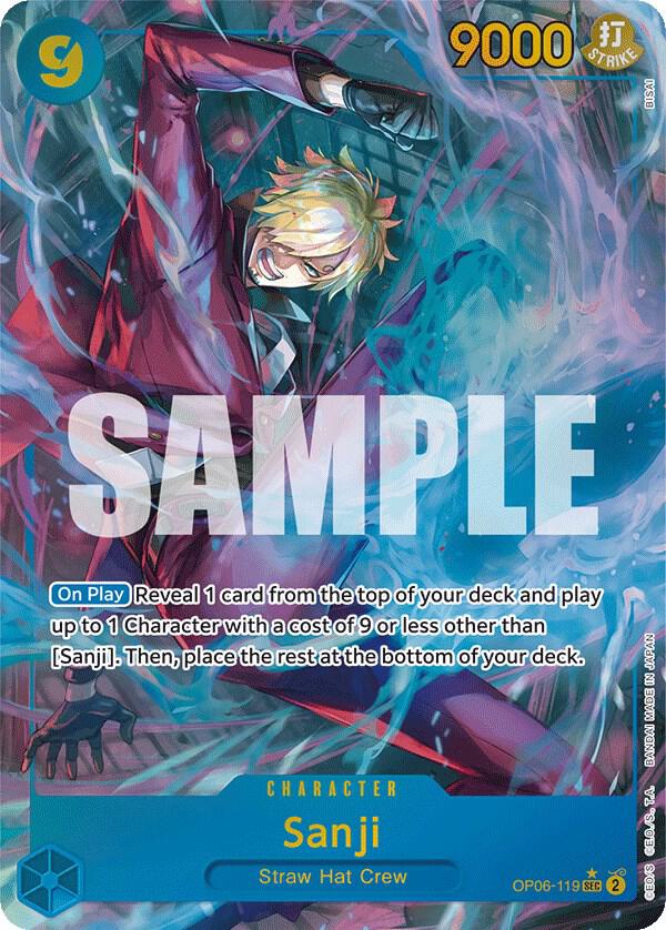 Sanji (Alternate Art) - Wings of the Captain - One Piece Card Game