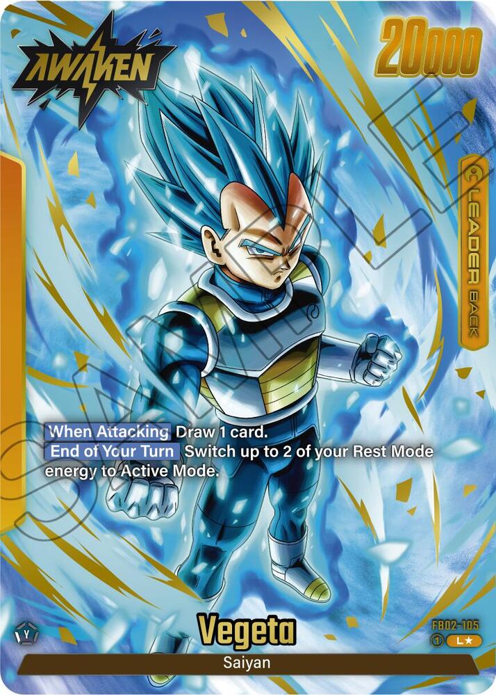 Vegeta - FB02-105 (Alternate Art) - Blazing Aura - Dragon Ball