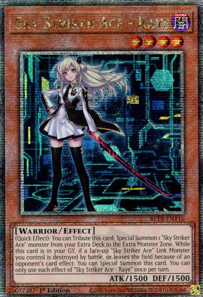 Sky Striker Ace - Raye (Alternate Art) (Quarter Century Secret