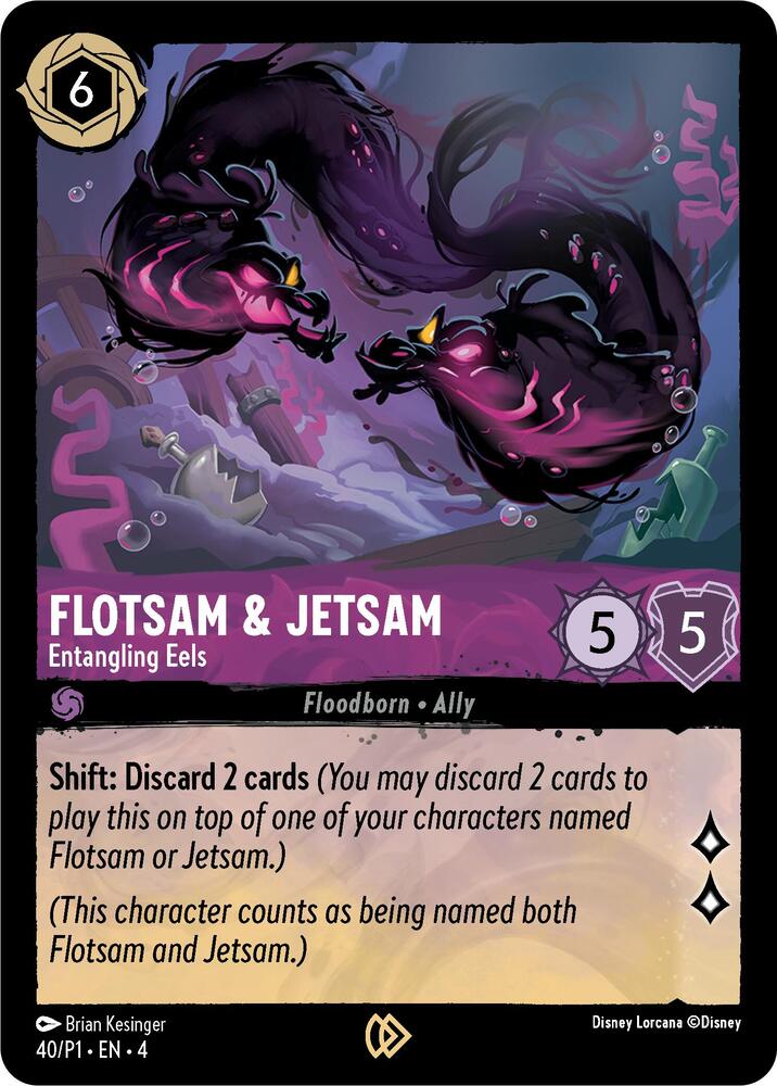 Flotsam & Jetsam - Entangling Eels - Disney Lorcana Promo Cards