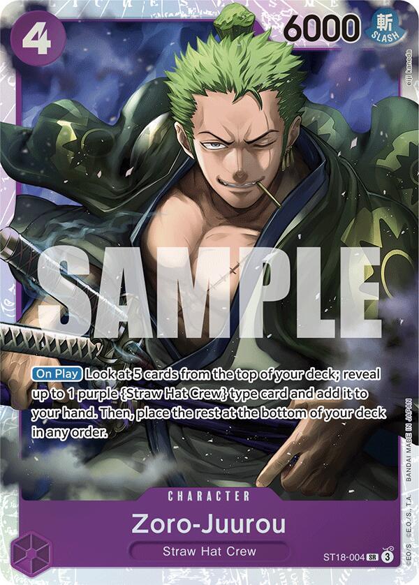 Zoro-Juurou (ST18-004) - Starter Deck 18: PURPLE Monkey.D.Luffy