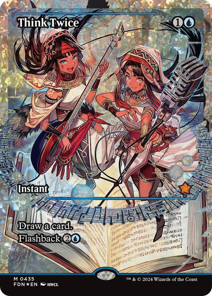 Think Twice (Showcase) (Fracture Foil) - Foundations - Magic: The