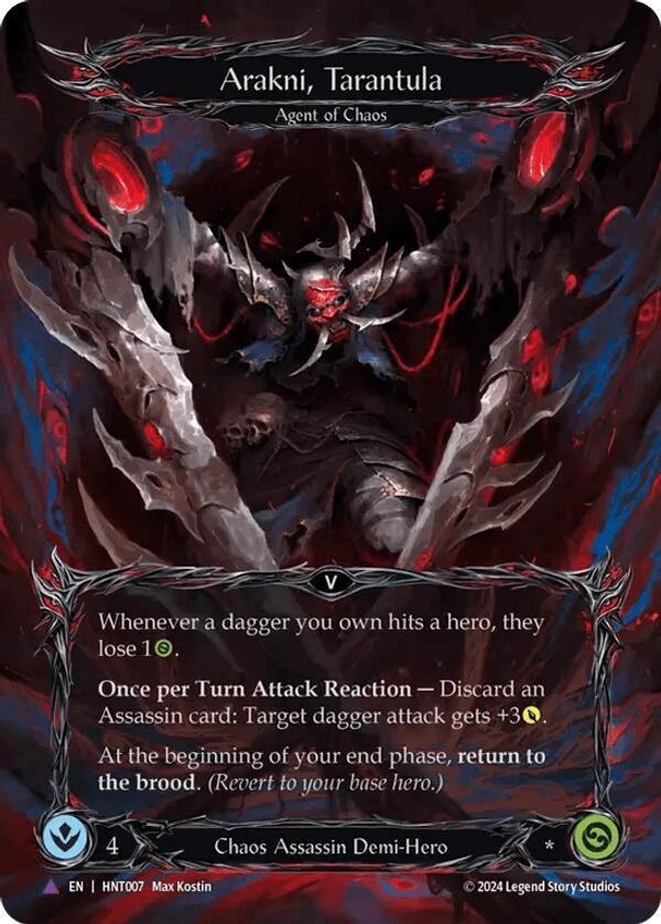 Arakni, Tarantula (Marvel) - The Hunted - Flesh and Blood TCG