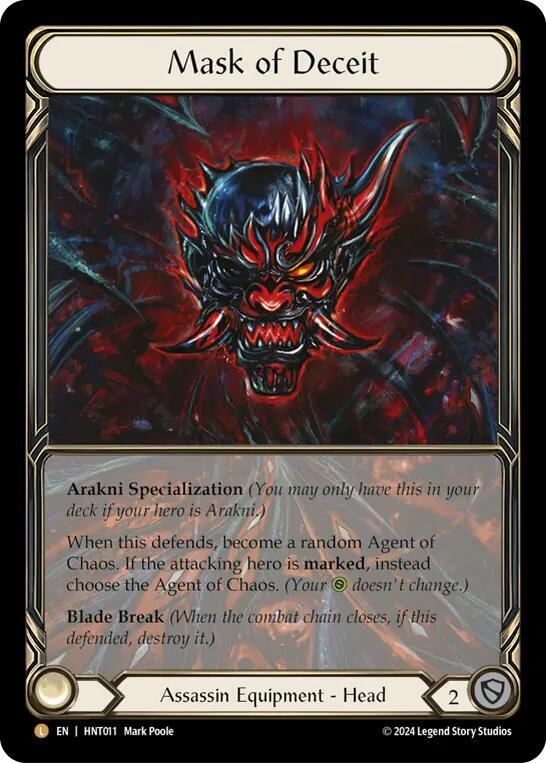 Mask of Deceit (Extended Art) - The Hunted - Flesh and Blood TCG