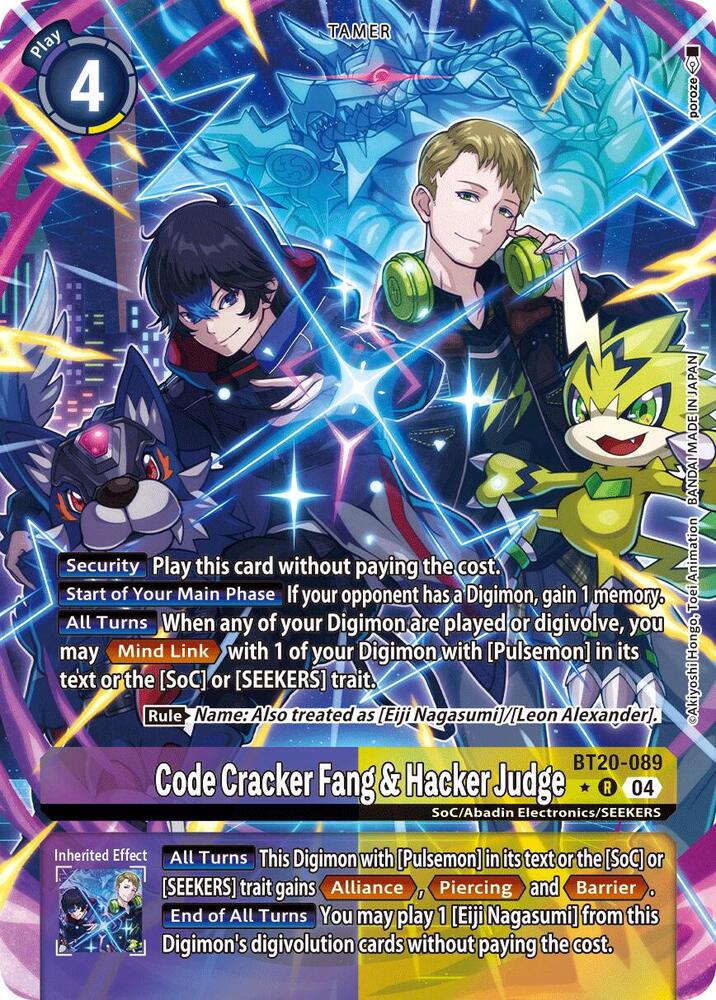 Code Cracker Fang & Hacker Judge (Alternate Art) - Release Special