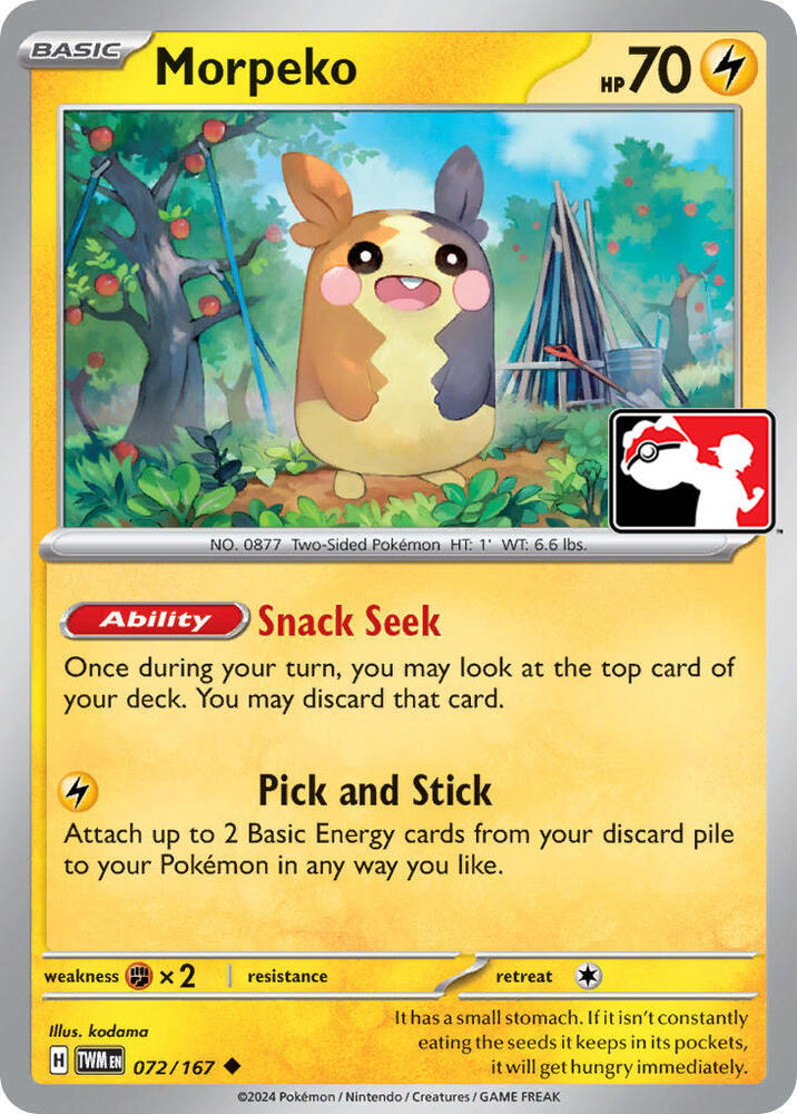 Morpeko - 072-167 - Prize Pack Series Cards - Pokemon - TCGplayer.com