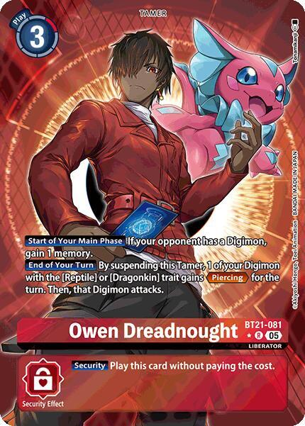 Owen Dreadnought (Alternate Art) - World Convergence - Digimon