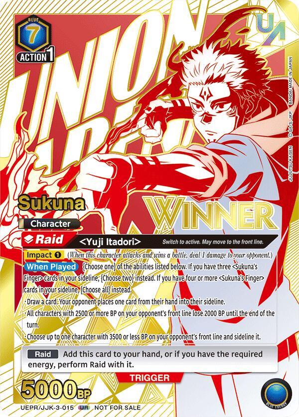 Sukuna (Winner) - Union Arena Promotion Cards - Union Arena
