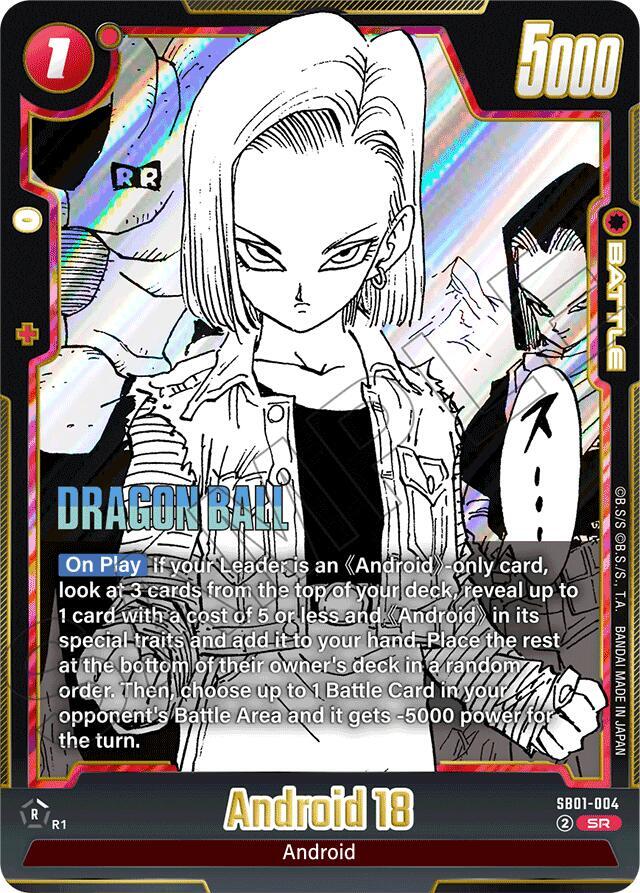 Android 18 - SB01-004 - Manga Booster 01 - Dragon Ball Super