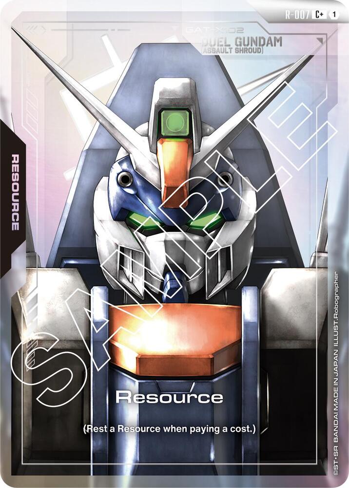 Resource (R-007) (C+) - Newtype Rising - Gundam Card Game