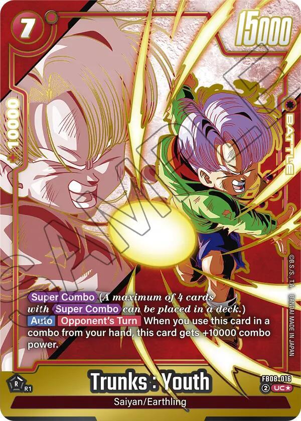 Trunks : Youth - FB08-016 (Alternate Art) - Saiyan's Pride