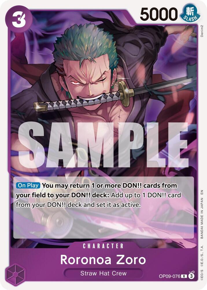 Roronoa Zoro - OP09-076 - Premium Booster -The Best- Vol. 2 - One