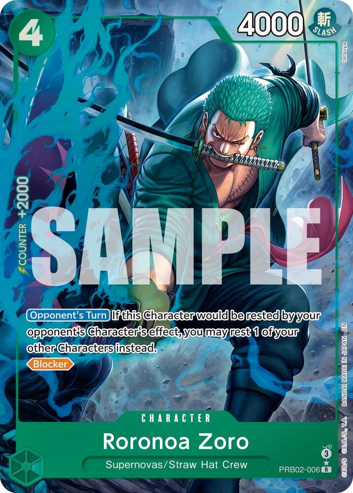 Roronoa Zoro - PRB02-006 (Alternate Art) - Premium Booster -The