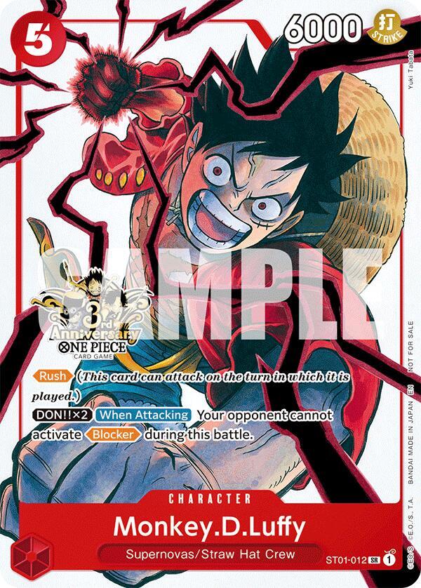 Monkey.D.Luffy - ST01-012 (3rd Anniversary Tournament 3 Brothers