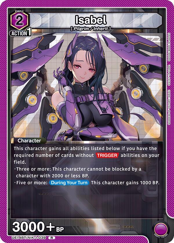 Isabel (039) - UE14BT: GODDESS OF VICTORY: NIKKE - Union Arena