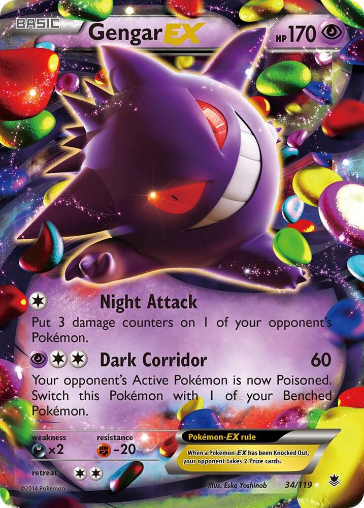 Gengar EX - XY - Phantom Forces - Pokemon - TCGplayer.com