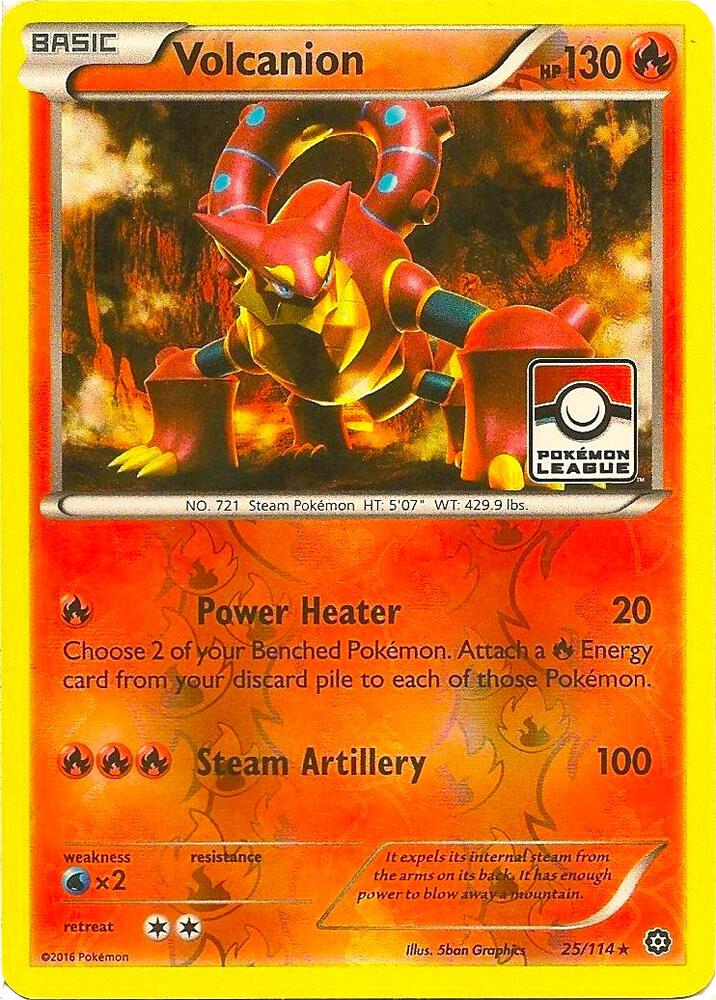 Volcanion - 25/114 (Pokemon League) - League & Championship Cards