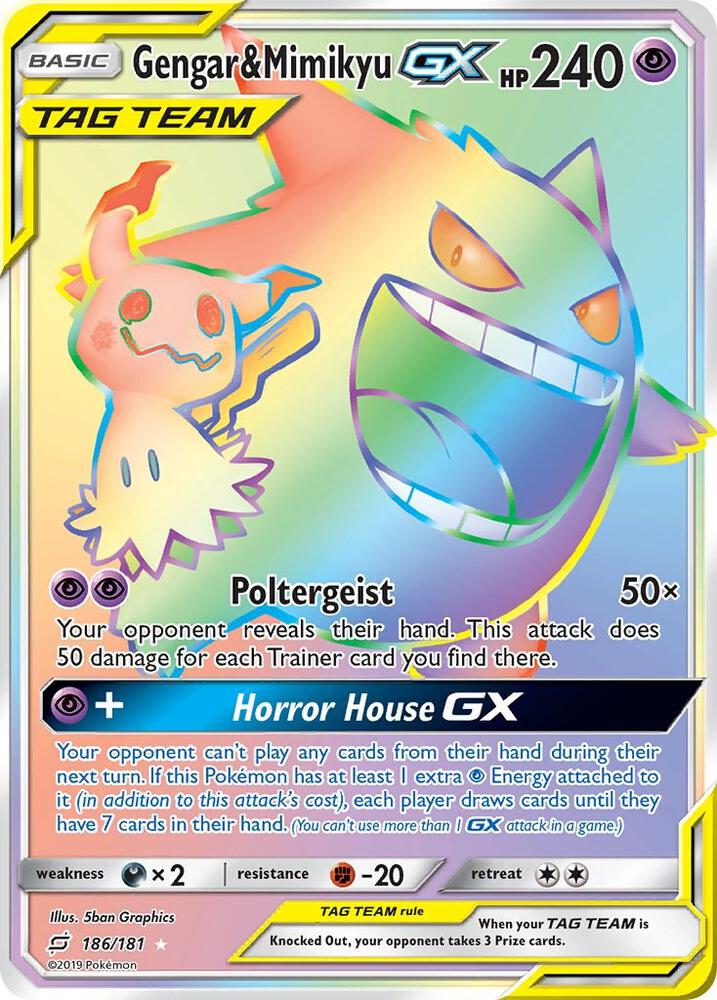 Gengar & Mimikyu GX (Secret) - SM - Team Up - Pokemon - TCGplayer.com