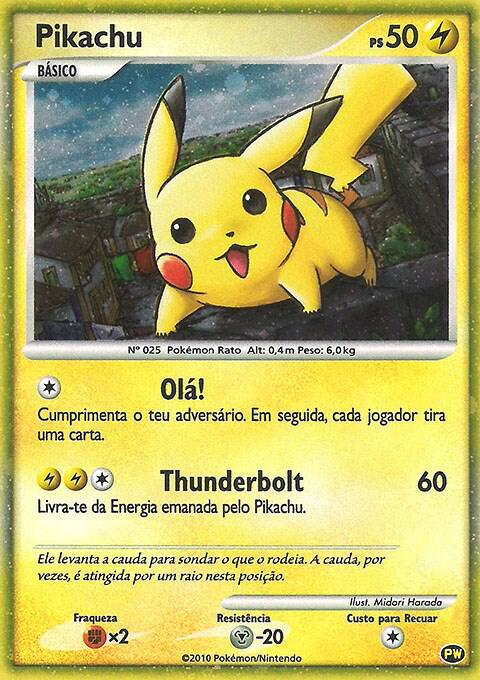 Pikachu (Portuguese) - Pikachu World Collection Promos - Pokemon