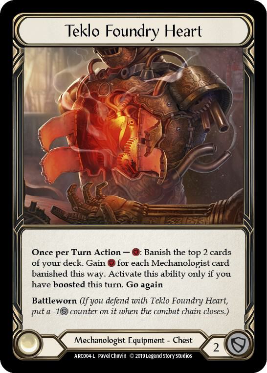 Teklo Foundry Heart - Arcane Rising - Flesh and Blood TCG
