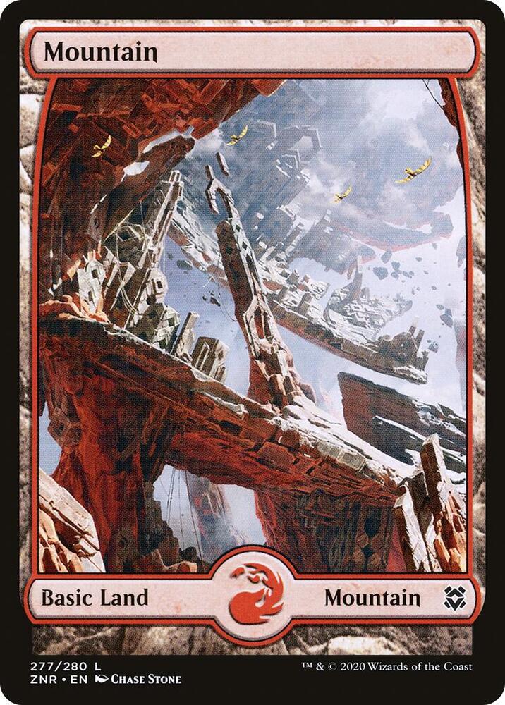 Mountain (277) - Full Art - Zendikar Rising - Magic: The Gathering