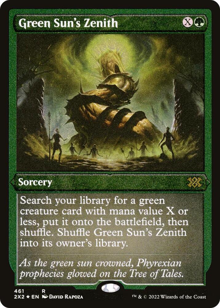 Green Sun's Zenith (Foil Etched) - Double Masters 2022 - Magic