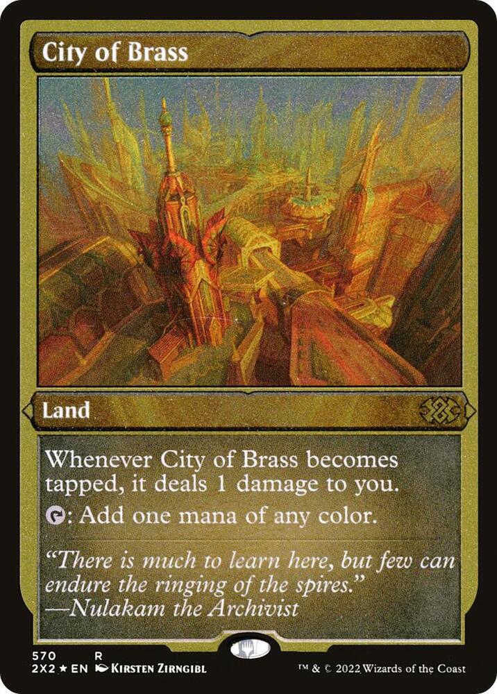 City of Brass (Foil Etched) - Double Masters 2022 - Magic: The