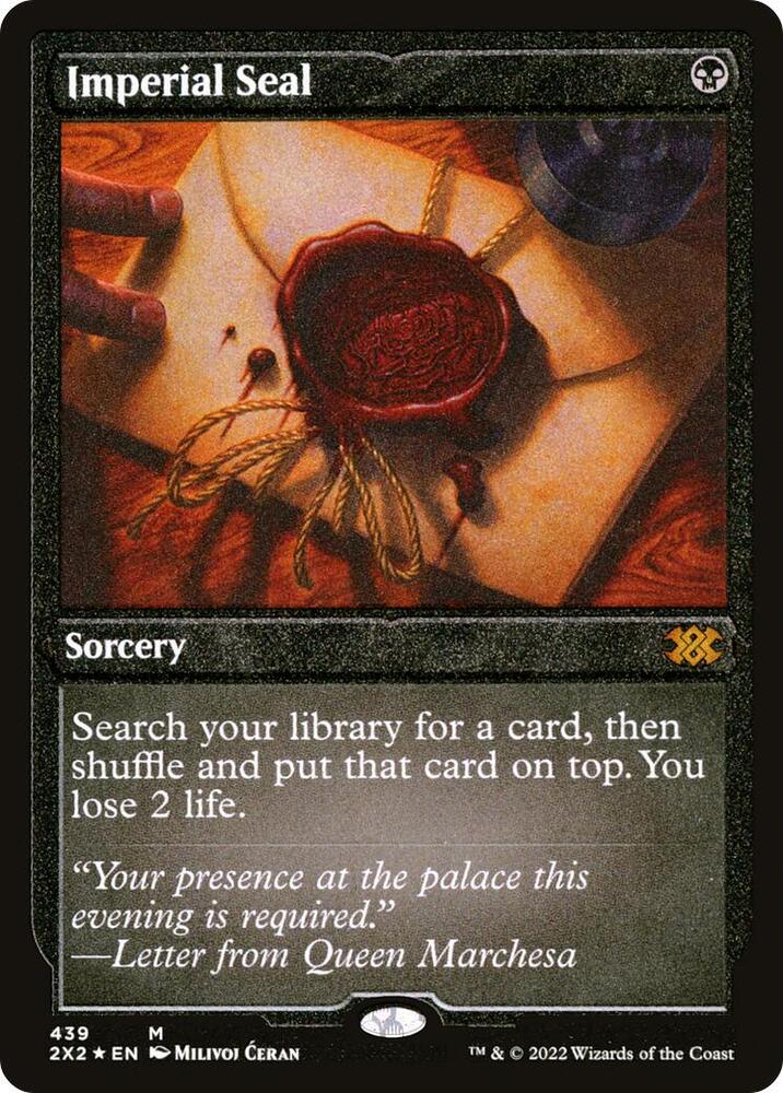 Imperial Seal (Foil Etched) - Double Masters 2022 - Magic: The