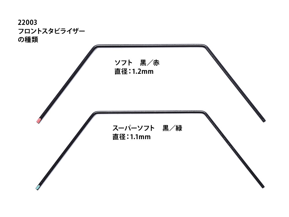 OP.2003 TA08 スタビライザーセット (F・R): RCモデル｜TAMIYA SHOP