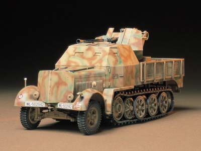 1/35 ドイツ装甲8トンハーフトラック 3.7cm 対空機関砲37型搭載