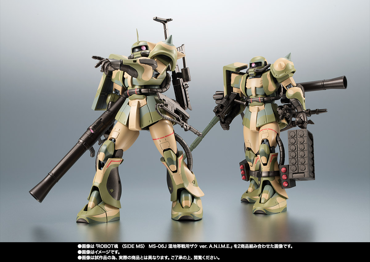 ROBOT魂 ＜SIDE MS＞ MS-06J 湿地帯戦用ザク ver. A.N.I.M.E. | 魂ウェブ