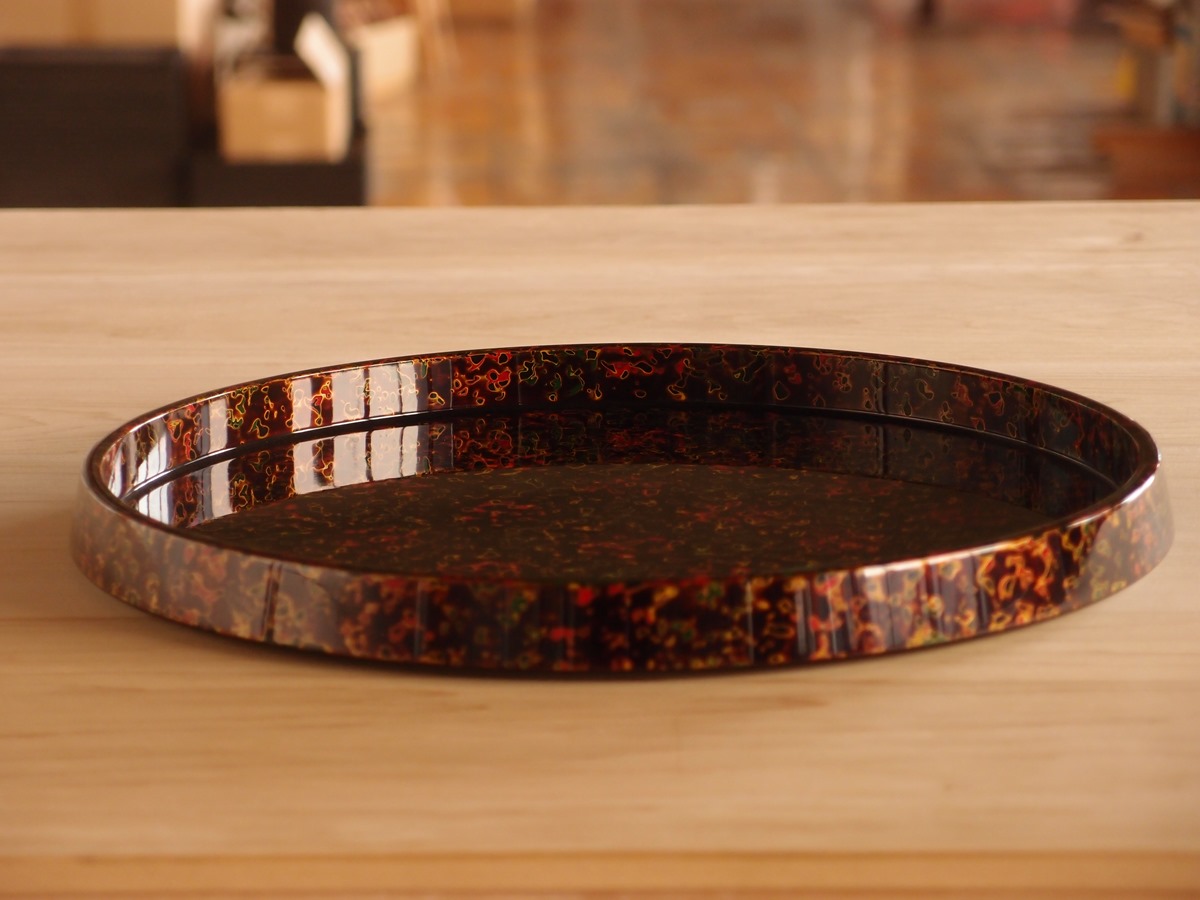 TRB-1001] 末広盆 | 津軽塗たなか オンラインストア