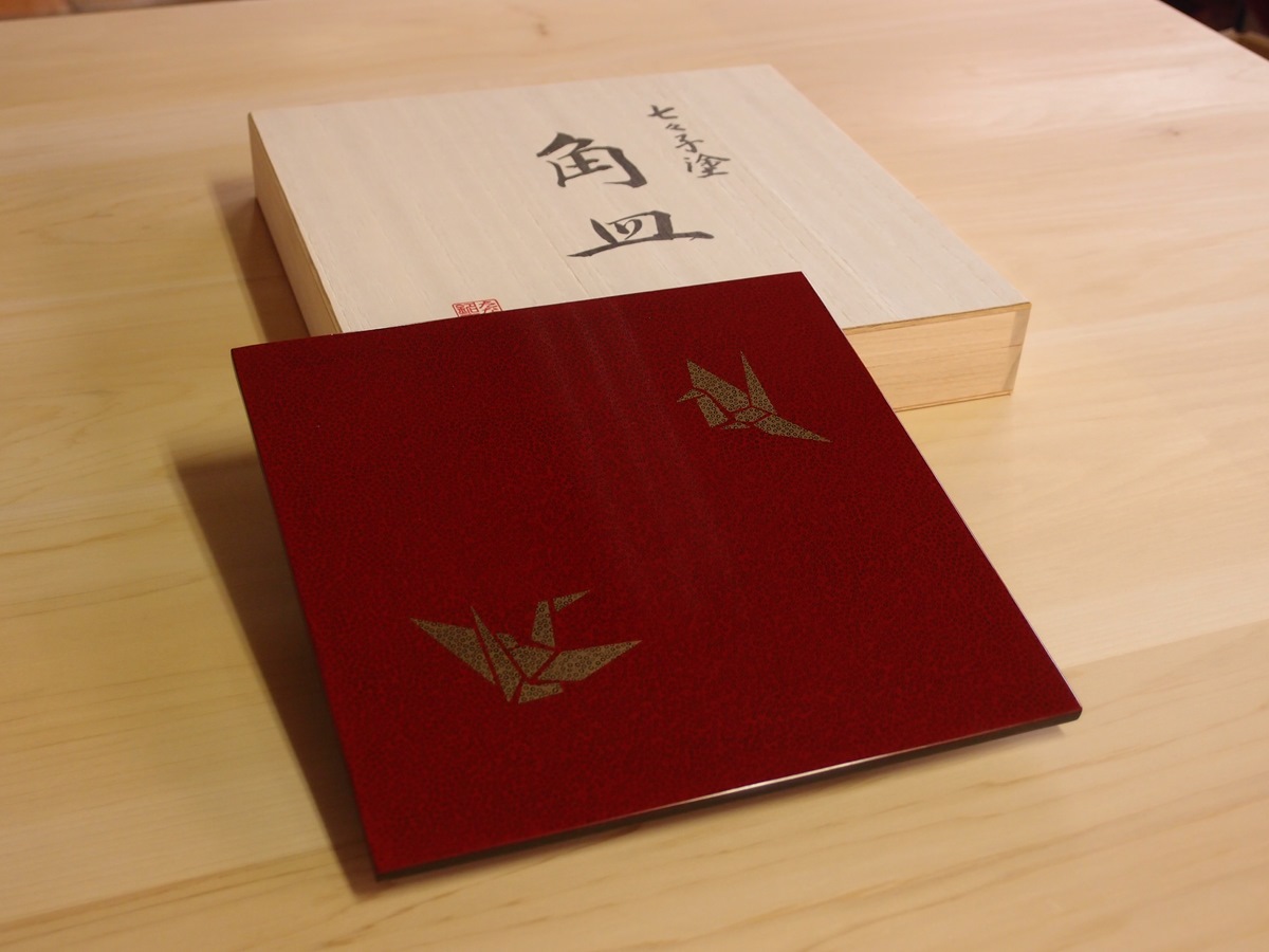 TPL-2003] 角皿 折鶴 | 津軽塗たなか オンラインストア