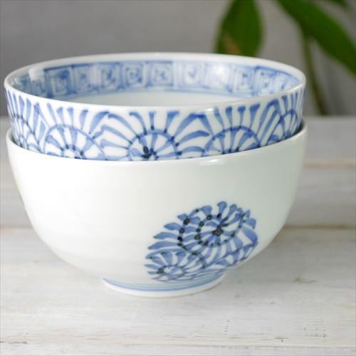 有田焼/渓山窯/ARKZ-021033006/染付蛸唐草段入ミニ丼/Φ12.7 X H6.8