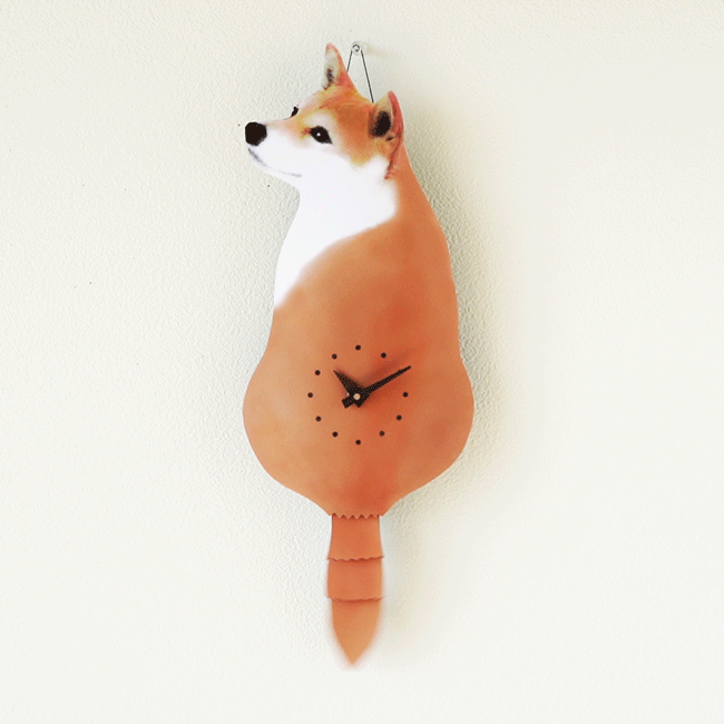 犬のしっぽをふる時計（犬時計） 藤井啓太郎 藤井 啓太郎 犬時計 柴