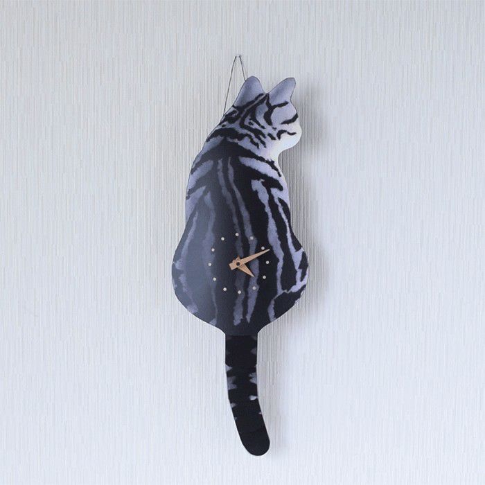 猫のしっぽをふる時計（猫時計） 藤井啓太郎 藤井 啓太郎 猫時計