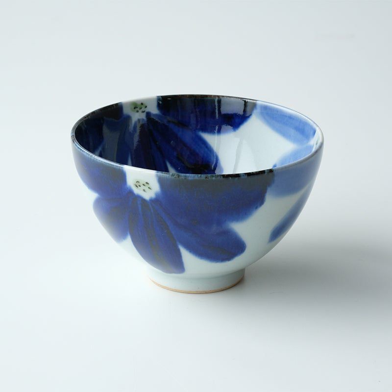 波佐見焼・三川内焼（長崎県） 【波佐見焼】藍花 飯碗（イエロー）〈1