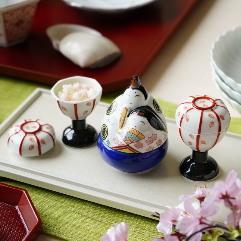 有田焼・伊万里焼（佐賀県） 【有田焼】錦夫婦びな 珍味入〈1個〉 |皿