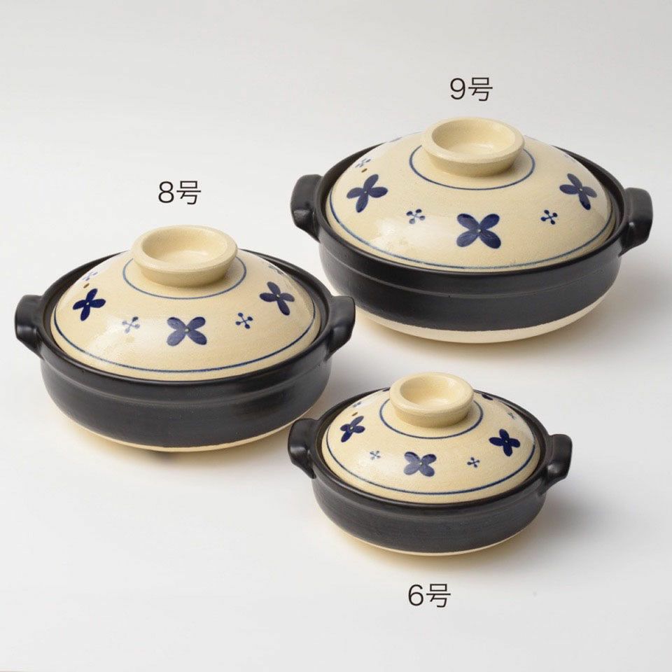 シリーズ以外・その他 はなはな 土鍋（6号）〈1個〉 四日市萬古焼 |皿