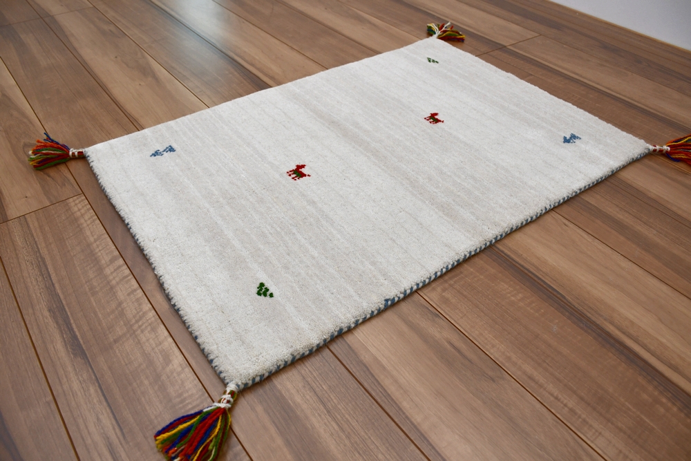 ギャベ ギャッベ ラグ 玄関マット マット 70×120 ウール 絨毯 安い