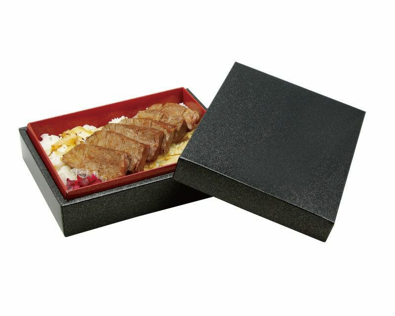 お重#6-W・黒（内箱朱）｜紙製折箱なら大成パック｜通販｜寿司・うなぎ