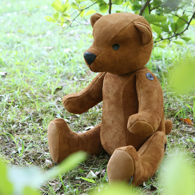 本革製テディベア :: レザーの修理・タケウチレザーワークス