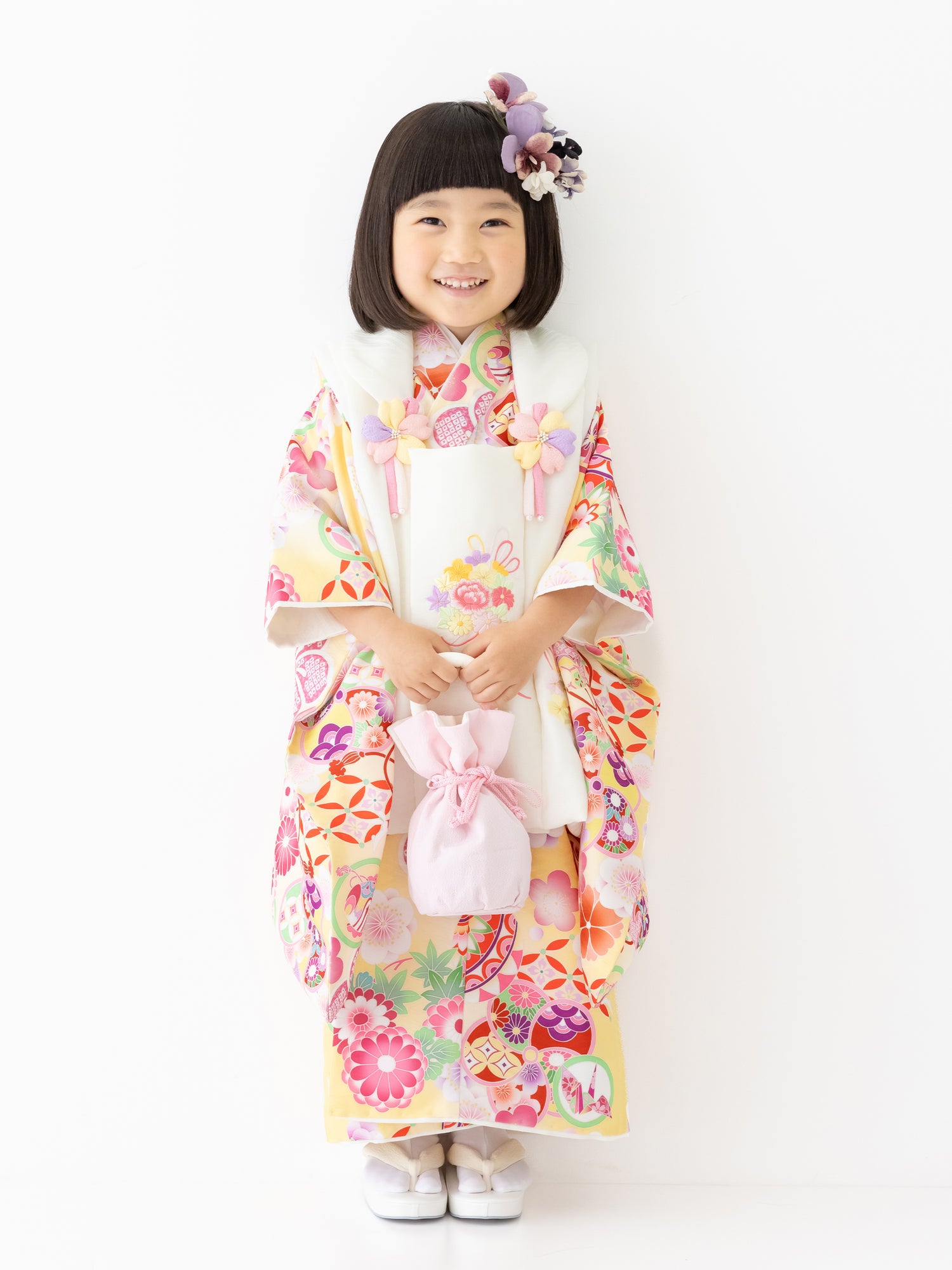 S0317 まり/黄色 | 七五三着物レンタル | tententen – tententen(てん