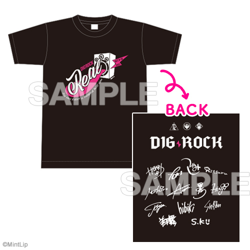 DIG-ROCK Tシャツ -REAL- 2022 ロゴステッカー付 | DIG-ROCK